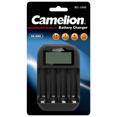 Портативное зарядное устройство Camelion BC-1046 на 4 аккумулятора AAA/AA
