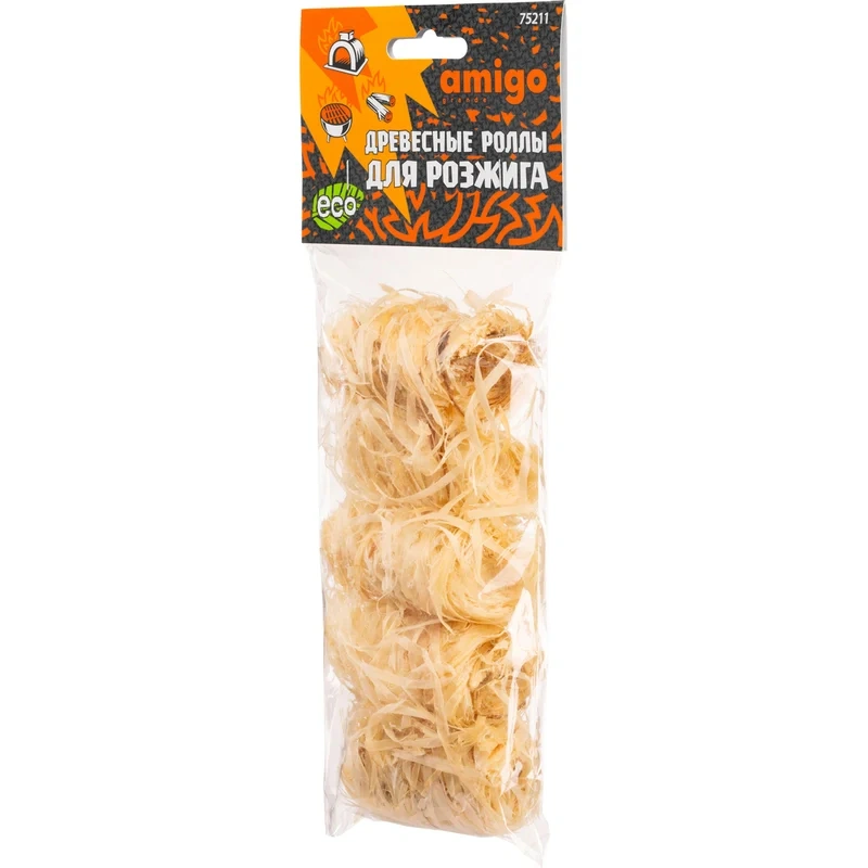 Роллы для розжига Amigo Grande, 5 шт купить в отделе Дрова, уголь, розжиг магазина Экономстрой