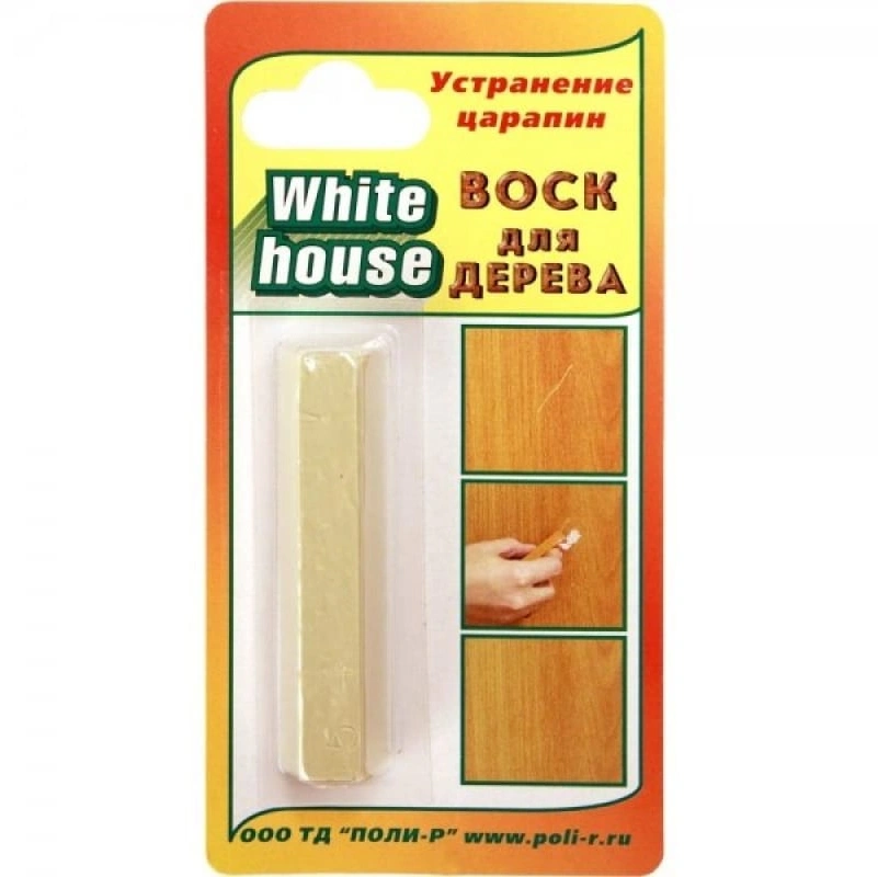 Воск для дерева White house, дуб беленый светлый  №54, 15 г от магазина Экономстрой