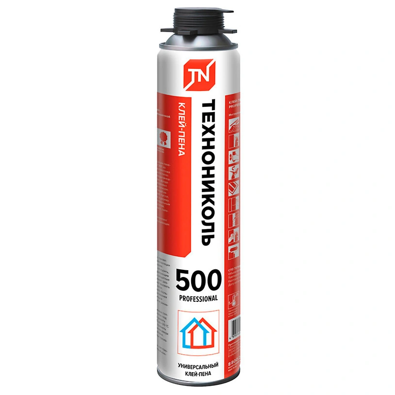 Клей-пена универсальная 1000 мл Технониколь 500 Professional купить в отделе Монтажные пены и очистители магазина Экономстрой