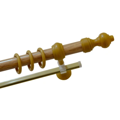 Карниз круглый, металлопластик, дуб, d 28, 2 м купить в отделе магазина Экономстрой