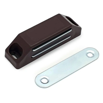 Магнит мебельный StahlBuro L-60 h-15, коричневый (4 шт) купить в отделе магазина Экономстрой