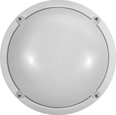 Светильник светодиодный ДБП-7w 4000К 520Лм круглый пластиковый IP65 белый ОНЛАЙТ (71685 OBL-R1)