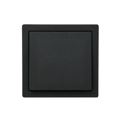 Выключатель 1- клавишный  Lezard Leto, черный купить в отделе магазина Экономстрой