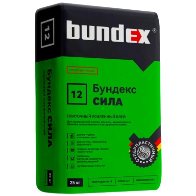 Клей плиточный Bundex Сила С2Т, 25 кг