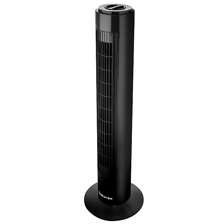 Вентилятор напольный колонный Brayer BR4952BK, 50 Вт, черный купить в отделе Вентиляторы и кондиционеры магазина Экономстрой