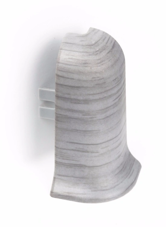 Угол наружный Rico Leo №102, ПВХ, для плинтуса, Ольха серая (пара) купить в отделе Плинтус ПВХ, комплектующие магазина Экономстрой