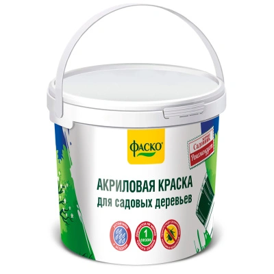 Краска для садовых деревьев "САДОВНИК" в ведре 1,2 кг ФАСКО купить в отделе магазина Экономстрой