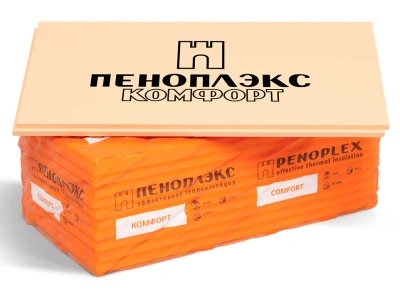 Экструдированный пенополистирол Т-15 Пеноплэкс Комфорт, 100х585х1185 мм, 4 шт купить в отделе магазина Экономстрой