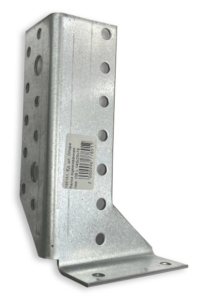 Опора балки оцинкованная левая OB L 140х25х76 мм купить в отделе Уголки магазина Экономстрой
