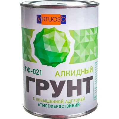 Грунтовка по металлу ГФ-021 Virtuoso, серая, 0,9 кг