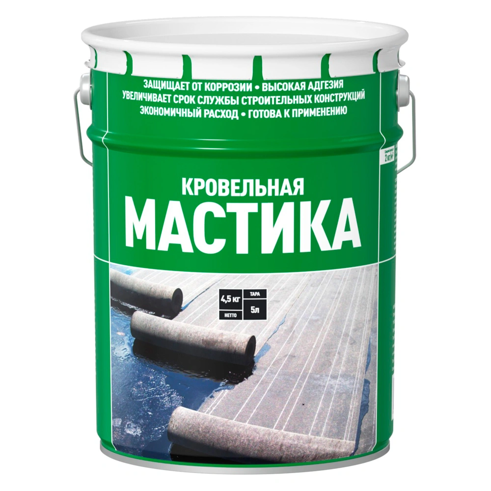 Мастика битумная кровельная Старт, 5 л/4,5 кг (металл) купить в отделе Битумная гидроизоляция магазина Экономстрой