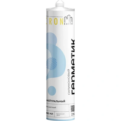 Силиконовый нейтральный герметик Kronbuild, бесцветный, 280 мл купить в отделе магазина Экономстрой