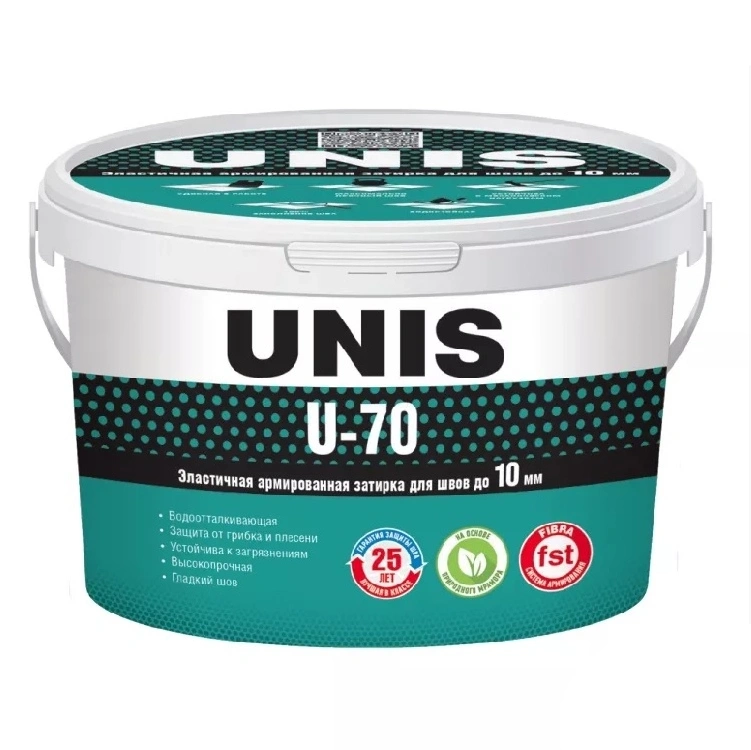 Затирка Unis U-70, С14, графит, 2 кг купить в отделе Затирки и растворы магазина Экономстрой
