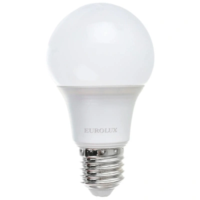 Лампа светодиодная Eurolux LL-E-A60-15W-230-4K-E27, груша, E27 А60 15Вт 1300Лм 4000К, нейтральный белый свет, 76/2/20 купить в отделе магазина Экономстрой