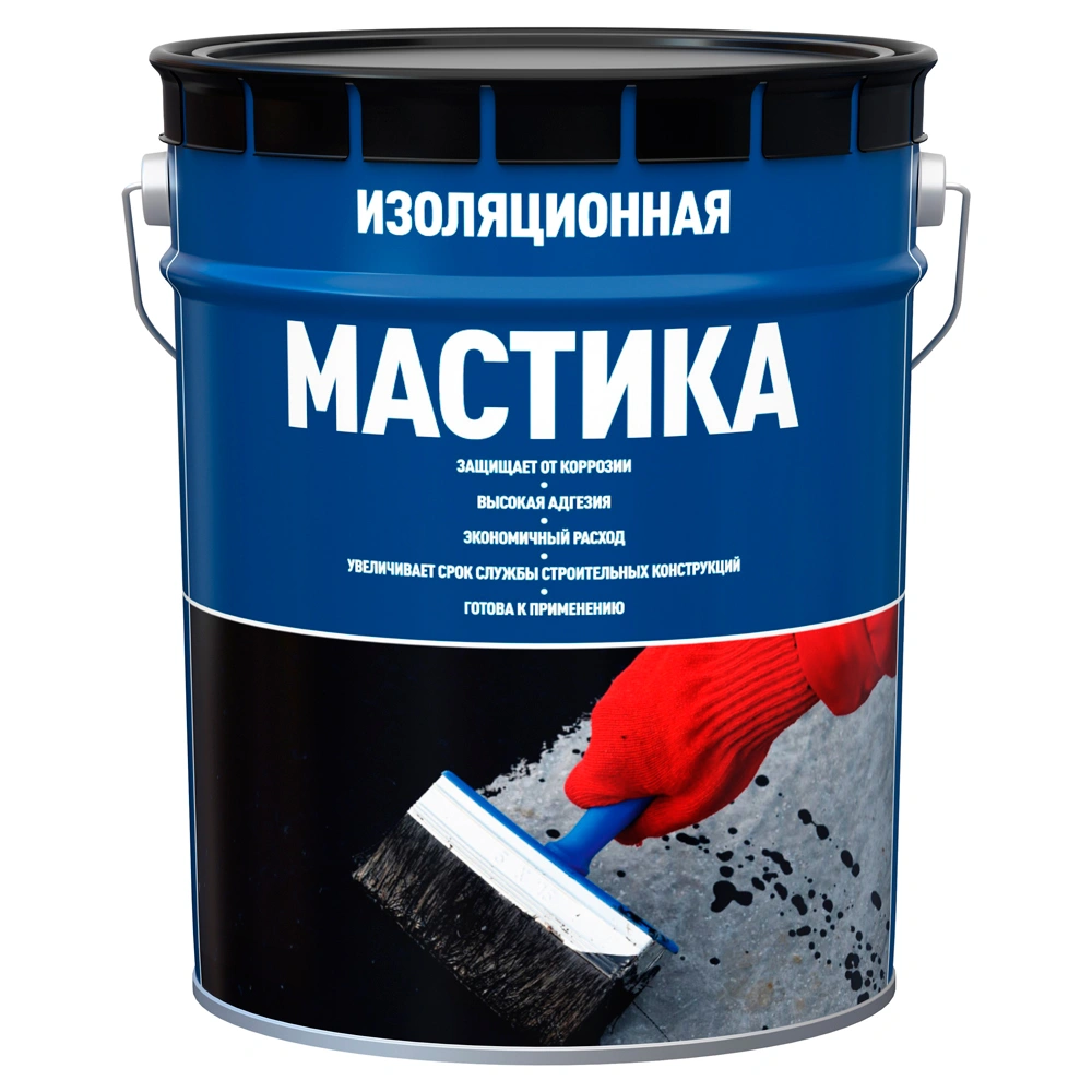 Мастика битумная изоляционная Старт, 21,5 л/19 кг (металл) купить в отделе Битумная гидроизоляция магазина Экономстрой
