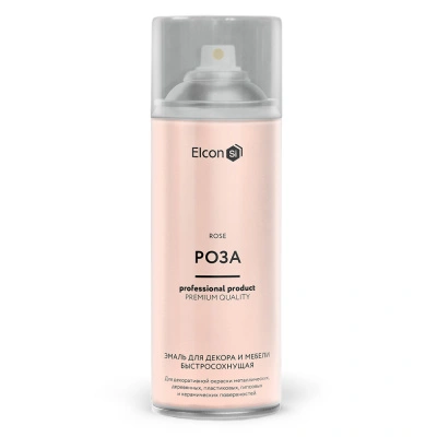Эмаль аэрозольная быстросохнущая для декора и мебели Elcon 11607353, роза, 520 мл купить в отделе магазина Экономстрой