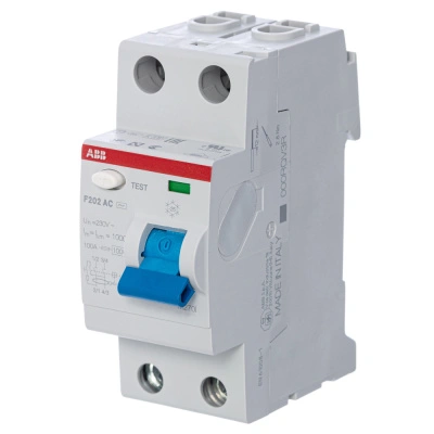 Устройство защитного отключения (УЗО) ABB F202, 2P, 63A, 300мA, тип AC, 2CSF202001R3630