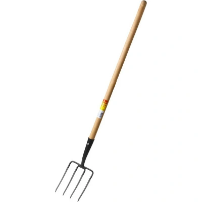 Вилы садовые кованые Grinda, четырёхрогие, с деревянным черенком, 180х220х1300 мм купить в отделе магазина Экономстрой