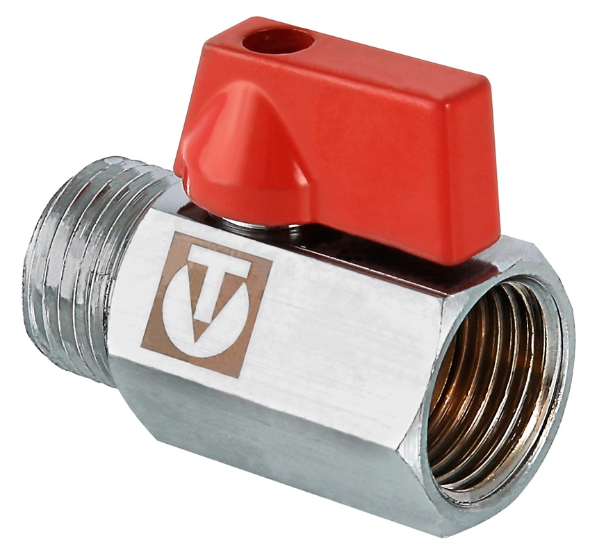 Кран шаровой MINI (мини), внутренняя-наружная резьба, Valtec VT.331.N.04, 1/2" купить в отделе Краны шаровые латунные магазина Экономстрой