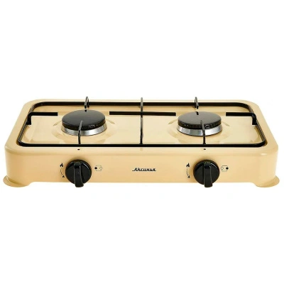 Плита газовая двухконфорочная Аксинья КС-106, бежевый купить в отделе магазина Экономстрой