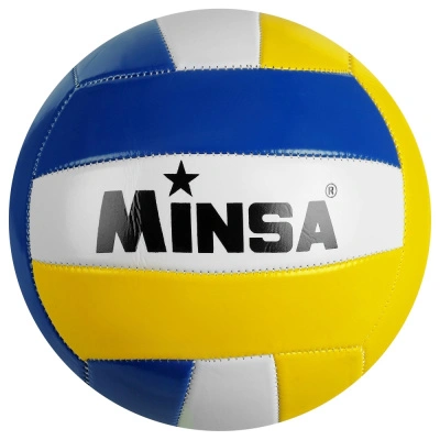 Мяч волейбольный Minsa, машинная сшивка, 270 гр, 18 панелей, размер 5