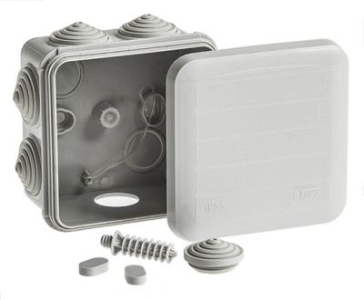 Коробка распаячная для открытой проводки Тусо RUVinil (IP55) 67041, 85х85х50 мм купить в отделе магазина Экономстрой