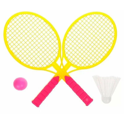 Ракетки для бадминтона 2 шт, 62х28 см, волан, мяч (D040006) купить в отделе магазина Экономстрой