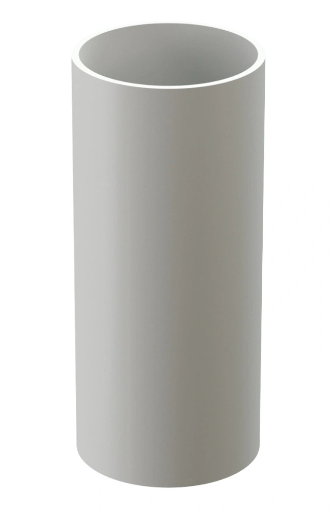 Труба водосточная пластиковая Docke STANDARD (Standart) 80 мм, 1 м, белая RAL 9003 купить в отделе Водосточные системы магазина Экономстрой