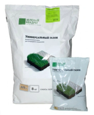 Семена газона Зеленый квадрат УНИВЕРСАЛЬНЫЙ, 8 кг купить в отделе магазина Экономстрой