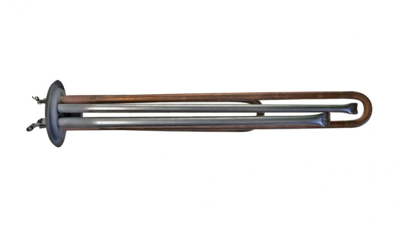 ТЭН RF 2 кВт (0,7 кВт+1,3 кВт) 64 мм, M4, медь, клеммы под винт L 320 мм 20854 купить в отделе Комплектующие к водонагревателям магазина Экономстрой