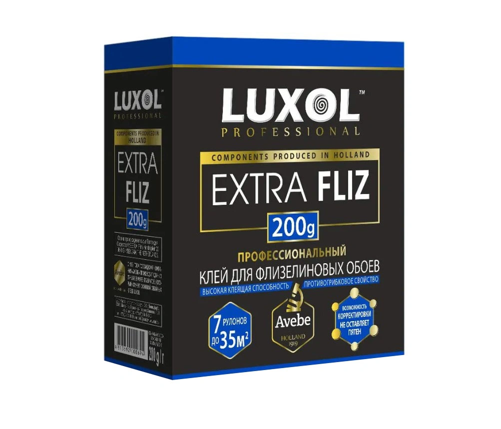 Клей обойный Luxol Professional Extra Fliz флизелиновый 5-7 рулонов 200 г от магазина Экономстрой