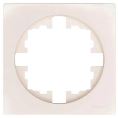 Рамка 1-местная квадратная Lezard Osen, слоновая кость, 743-9000-146 купить в отделе магазина Экономстрой