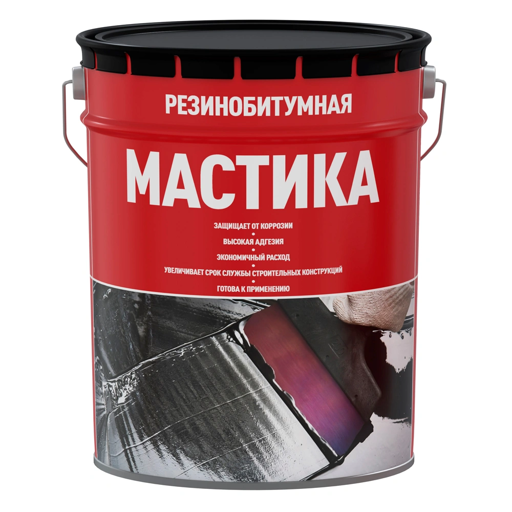 Мастика резинобитумная Старт, 21,5 л/19 кг (металл) купить в отделе Битумная гидроизоляция магазина Экономстрой