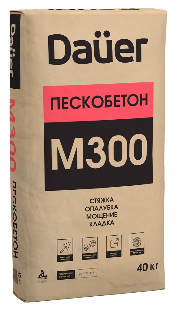 картинка Пескобетон М-300 Dauer, 40 кг от магазина Экономстрой