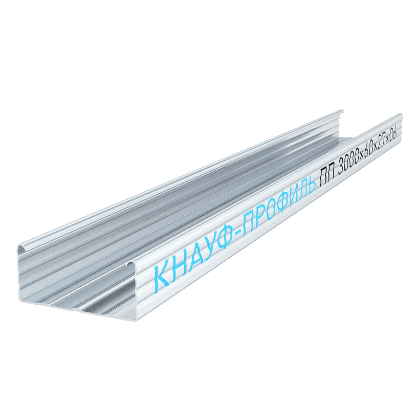 Профиль потолочный Knauf ПП, 60х27 мм (0,6 мм), 3 м купить в отделе Профиль и аксессуары для гипсокартона магазина Экономстрой