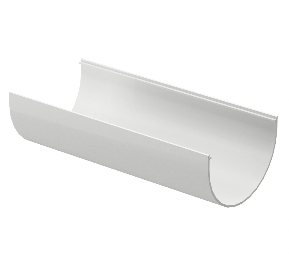 Желоб водосточный Docke STANDARD (Standart) пластиковый 120 мм, 2 м, белый RAL 9003 купить в отделе Водосточные системы магазина Экономстрой