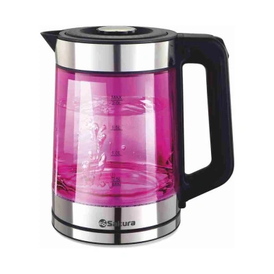 Чайник электрический двухслойный с подсветкой Sakura SA-2746P, 2 л купить в отделе магазина Экономстрой