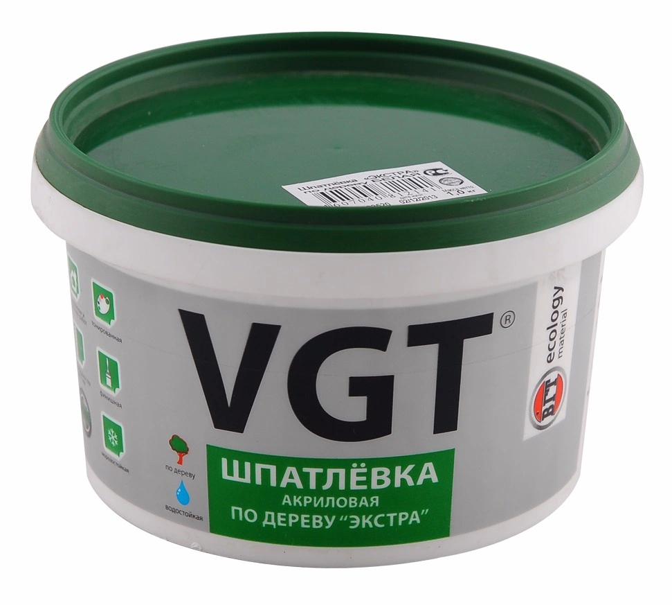 Шпатлевка ВГТ Экстра по дереву белая 1 кг 1029 купить в отделе Готовые шпатлевки магазина Экономстрой