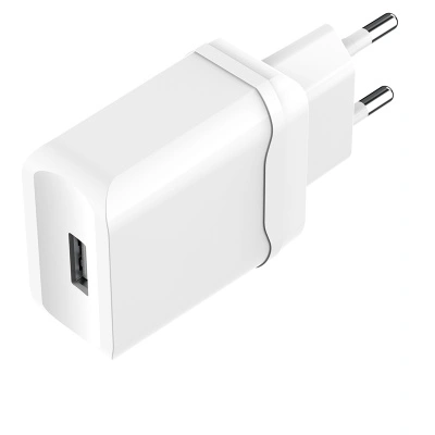 Сетевое зарядное устройство USB, 2.4 A, Smart IC, белый OLMIO 038735