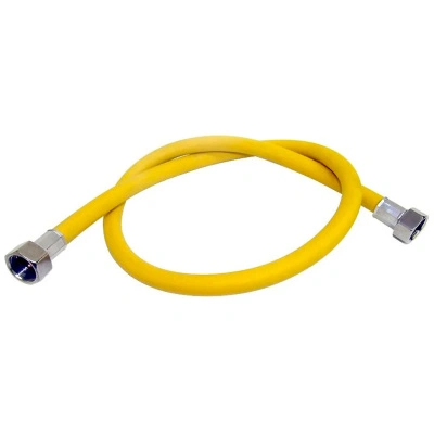 Шланг для газа Elka, ПВХ, желтый, гайка/гайка, 1/2", 100 см купить в отделе магазина Экономстрой