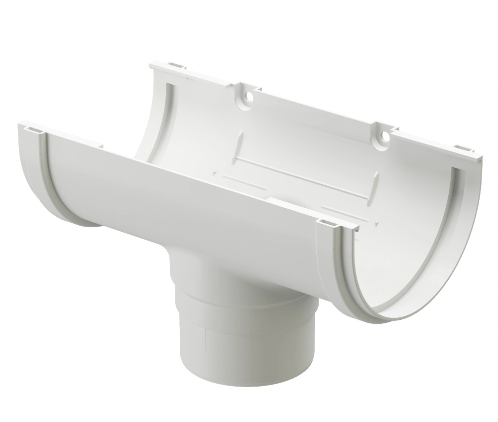 Воронка желоба Docke STANDARD (Standart) пластиковая 120/80 мм, белая RAL 9003 купить в отделе Водосточные системы магазина Экономстрой
