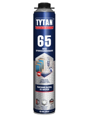 Пена монтажная профи 750 мл, 65 л TYTAN 113230