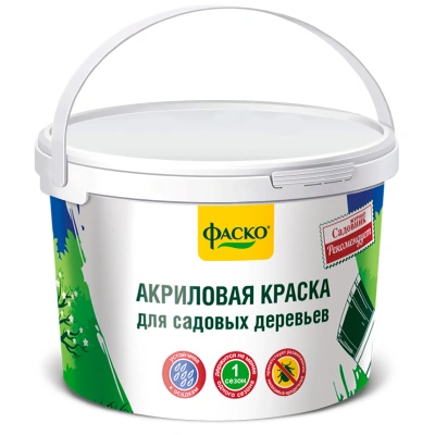 Краска для садовых деревьев &quot;САДОВНИК&quot; в ведре 2,5 кг ФАСКО