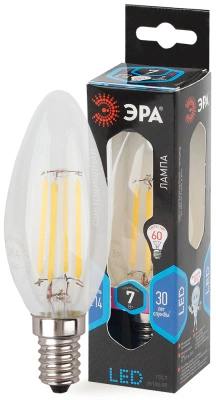Лампа светодиодная нитевидная Эра F-LED свеча B35-7W-840-E14 730lm 4000К, Б0027943 купить в отделе магазина Экономстрой
