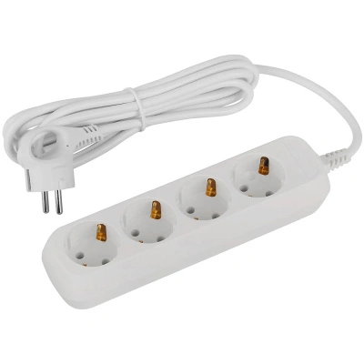 Удлинитель электрический ЭРА UDL-16-430-E Greenline, 4 розетки с заземлением, 3 м, ПВС 3x1 мм² купить в отделе магазина Экономстрой