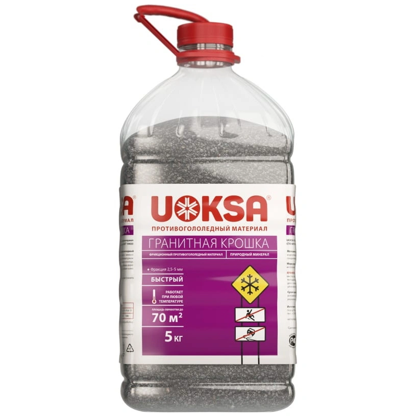 Гранитная крошка Uoksa (фракция 2-5 мм), 5 кг купить в отделе Противогололедные реагенты магазина Экономстрой