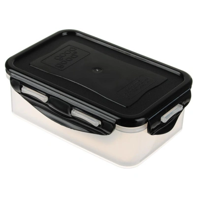 Контейнер герметичный для СВЧ с защёлками, 0,5 л, 160х110х55мм, пластик купить в отделе магазина Экономстрой