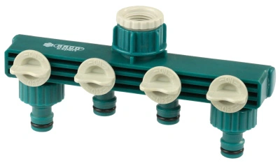 Распределитель 4-канальный + наконеч,1/2&quot;х3/4&quot;, RACO 