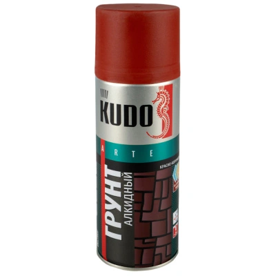Грунт аэрозольный алкидный универсальный Kudo KU-2002, красно-коричневый, 520 мл купить в отделе магазина Экономстрой
